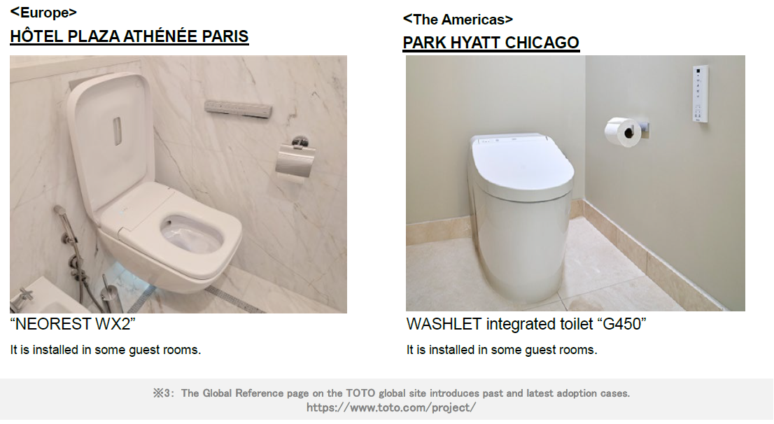 Reference : Expand WASHLET® in the world